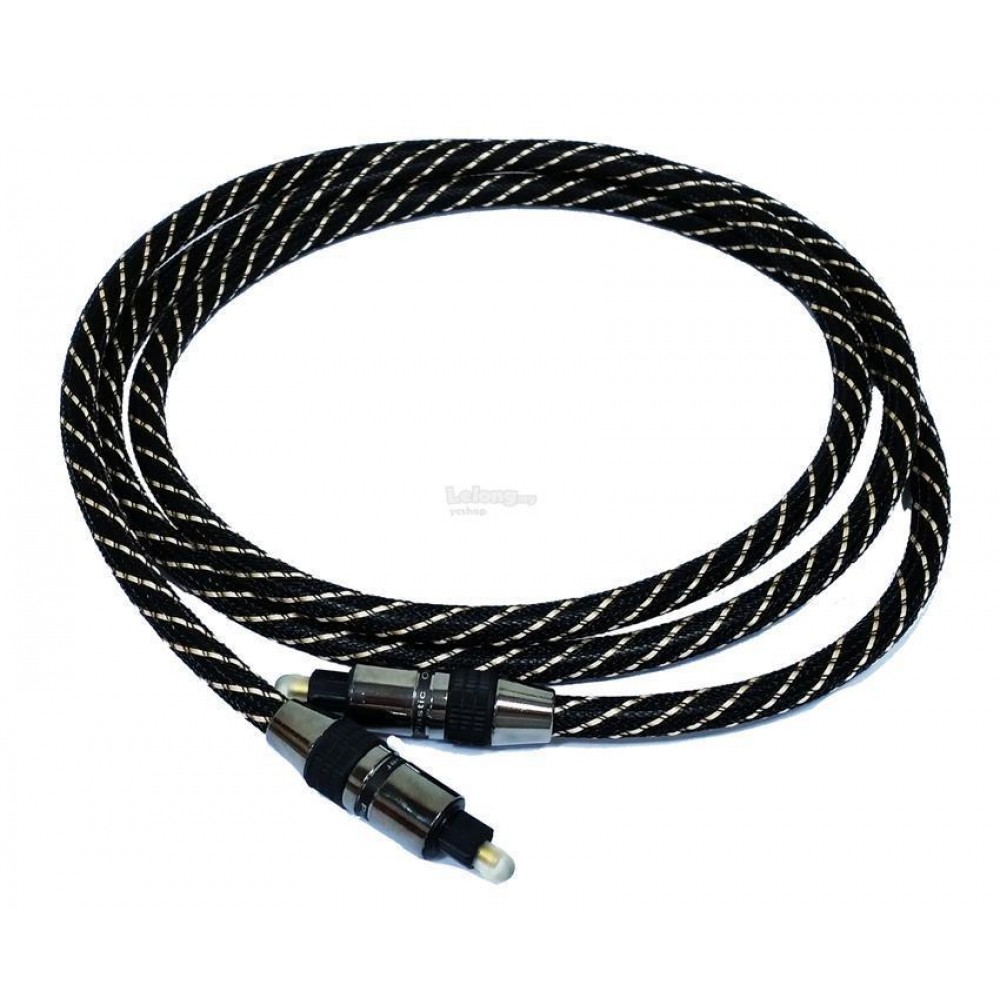 Digital Audio Optical Fiber Toslink Cable 1.5 meter OD 6mm (S183) Digital Audio Optical Fiber Toslink Cable 1.5 meter OD 6mm (S183)