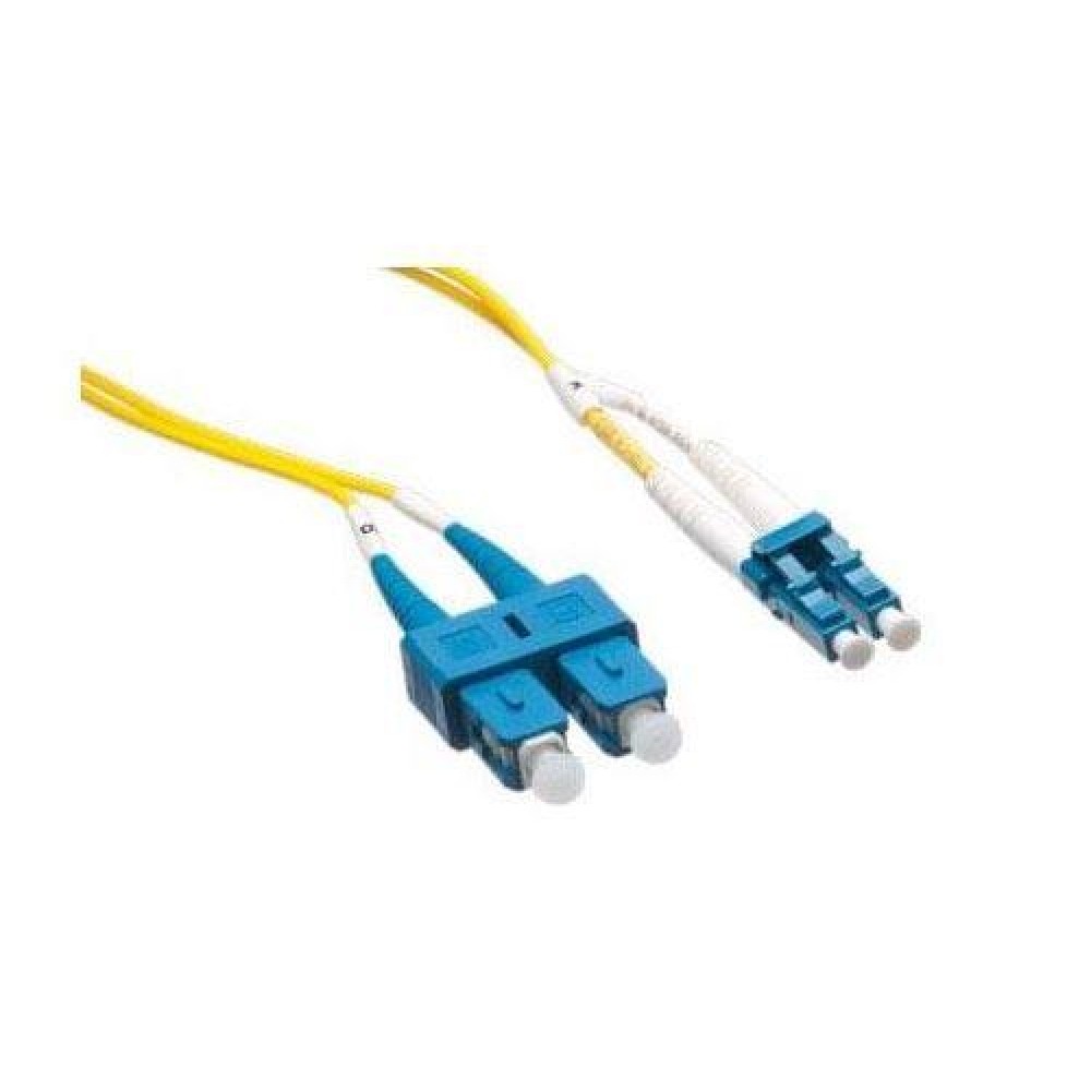 LC-SC 9/125 Single mode Duplex Fiber Patch Cable OS2 5 Meter (S194) LC-SC 9/125 Single mode Duplex Fiber Patch Cable OS2 5 Meter (S194)