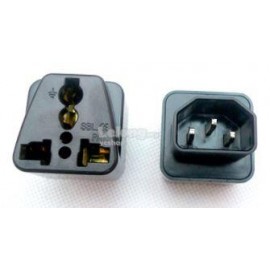 image of IEC C14 Male to C13 Universal UK US Socket PDU UPS Converter (S236)
