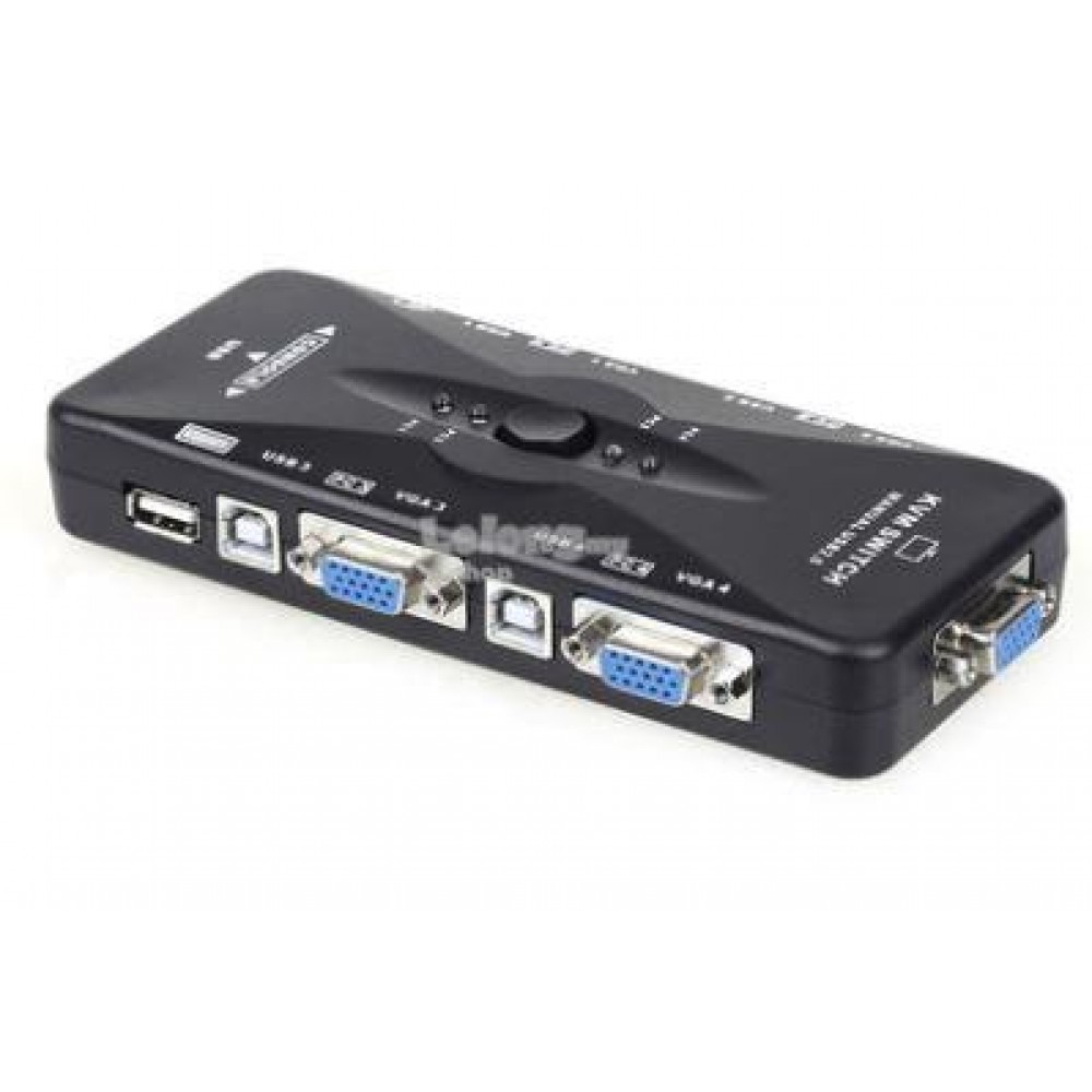 KVM SWITCH 4 PORT USB2.0 MANUAL (S207) KVM SWITCH 4 PORT USB2.0 MANUAL (S207)