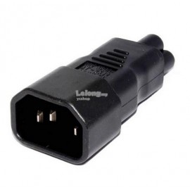 image of 2.5A Moulded IEC320 C14 to IEC C5 Adapter Converter ubnt laptop (S254)