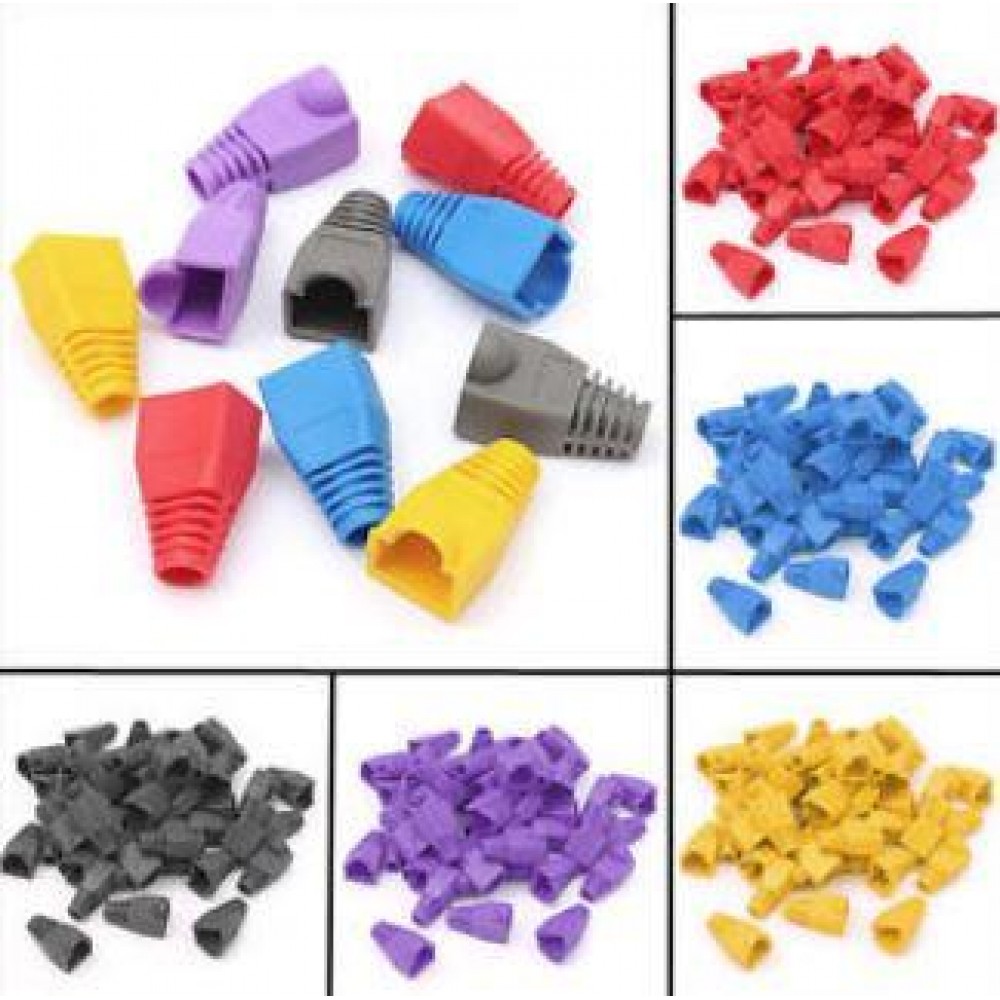 CAT5 CAT6 RJ45 RUBBER BOOTS 10PCS (S381) CAT5 CAT6 RJ45 RUBBER BOOTS 10PCS (S381)