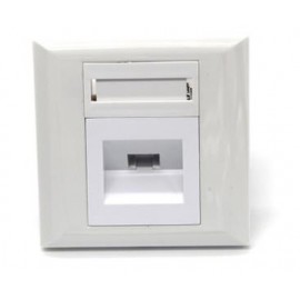image of 1 Ports FTTH Fiber Optic Termination Panel Wall Plate Outlet (S302)