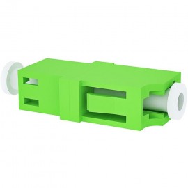 image of LC-LC APC MM Multimode Fiber Optic Joint Simplex Coupler Flange (S285)
