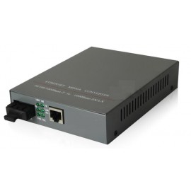 image of MULTIMODE DUPLEX GIGABIT FIBER TO UTP MEDIA CONVERTER 220V (S279)