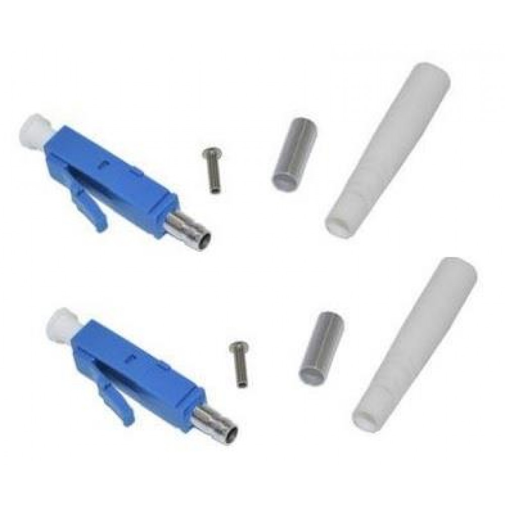 LC/ UPC Fiber Optic Connector Single Mode Duplex Blue (S292) LC/ UPC Fiber Optic Connector Single Mode Duplex Blue (S292)