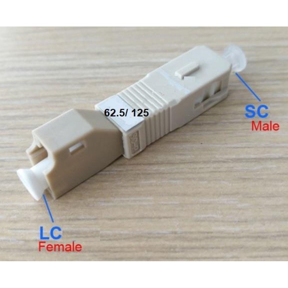 SC to LC MM SC/ UPC 62.5/125 Multimode HYBRID Fiber ADAPTER (S314) SC to LC MM SC/ UPC 62.5/125 Multimode HYBRID Fiber ADAPTER (S314)