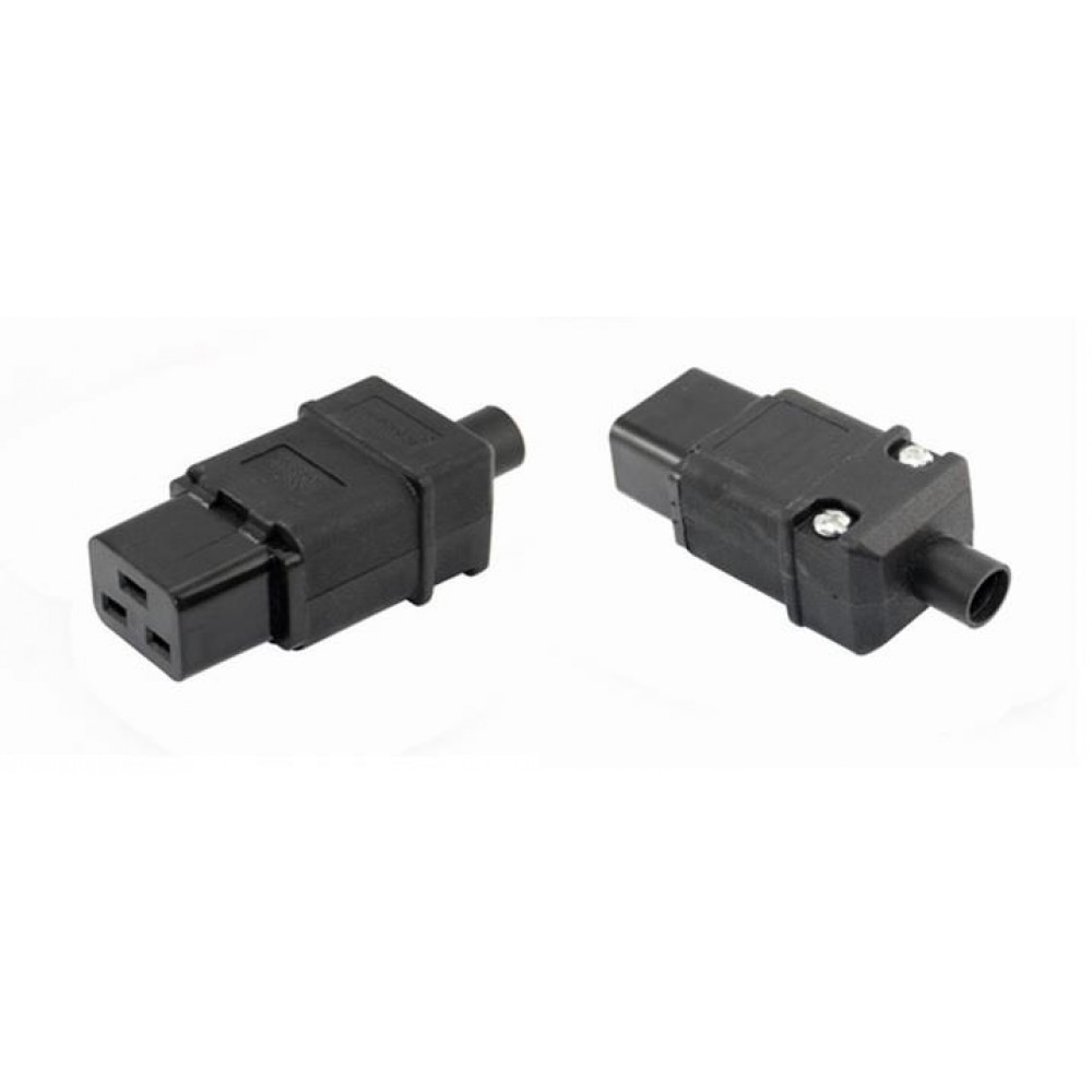 IEC-320-C19 AC Cable Mount Rewireable connector female Plug (S367) IEC-320-C19 AC Cable Mount Rewireable connector female Plug (S367)