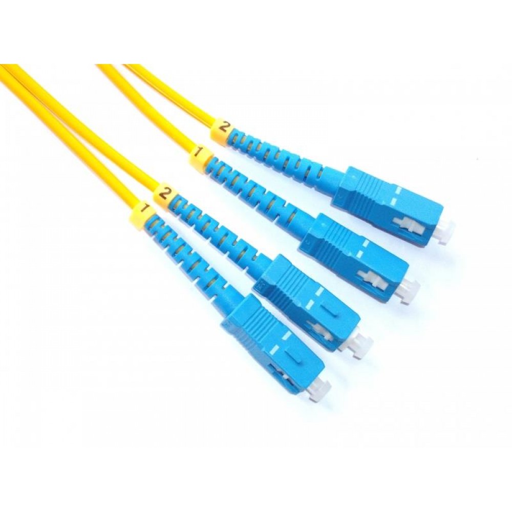 SC-SC Single Mode Duplex 9/125 Fiber Cable 5Meter (S375) SC-SC Single Mode Duplex 9/125 Fiber Cable 5Meter (S375)