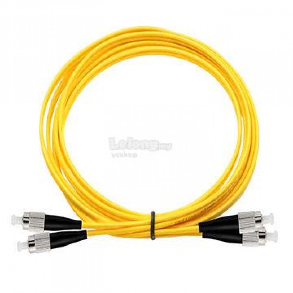 FC-ST SM Single Mode Duplex Fiber Optic Cable 9/125 10 Meter (S419) FC-ST SM Single Mode Duplex Fiber Optic Cable 9/125 10 Meter (S419)