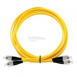 image of FC-ST SM Single Mode Duplex Fiber Optic Cable 9/125 10 Meter (S419)