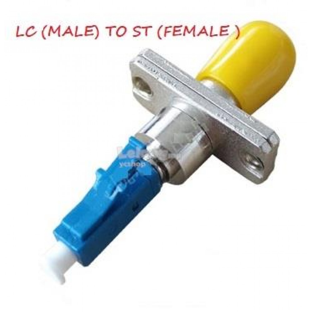 LC/UPC (MALE) TO ST/UPC (FEMALE) 9/125 HYBRID ADAPTER (S408) LC/UPC (MALE) TO ST/UPC (FEMALE) 9/125 HYBRID ADAPTER (S408)