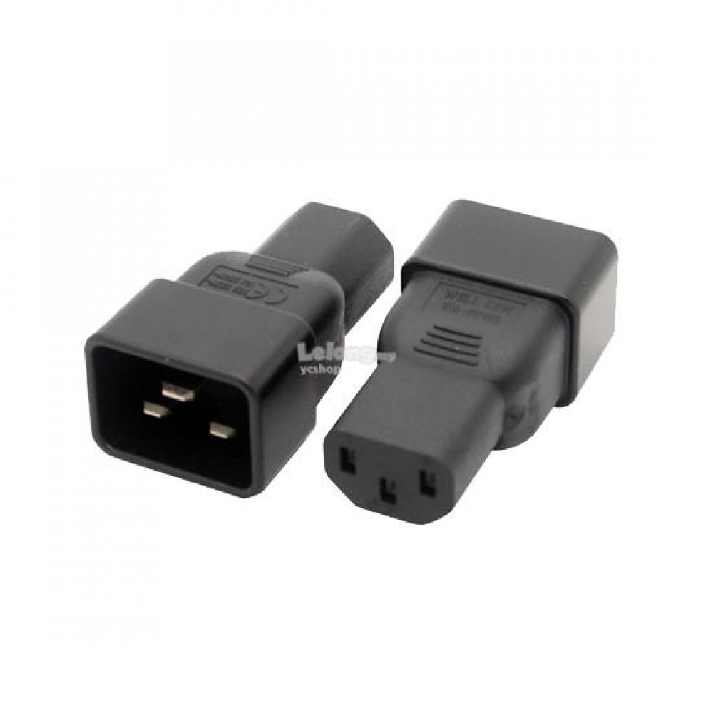 IEC C20 Male to C13 Female PDU UPS Power Converter 10A 250V (S453) IEC C20 Male to C13 Female PDU UPS Power Converter 10A 250V (S453)