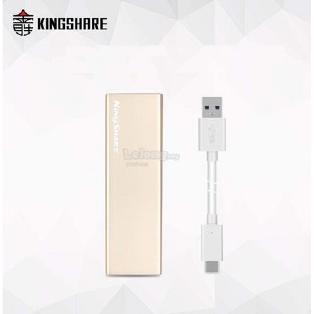 KINGSHARE NGFF/ M.2 80mm 2280 SSD to Type-C Casing Silver (S435) KINGSHARE NGFF/ M.2 80mm 2280 SSD to Type-C Casing Silver (S435)