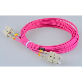 image of SC-SC 50/125 OM4 Multimode Duplex Fiber Patch Cable 3 Meter (S460)