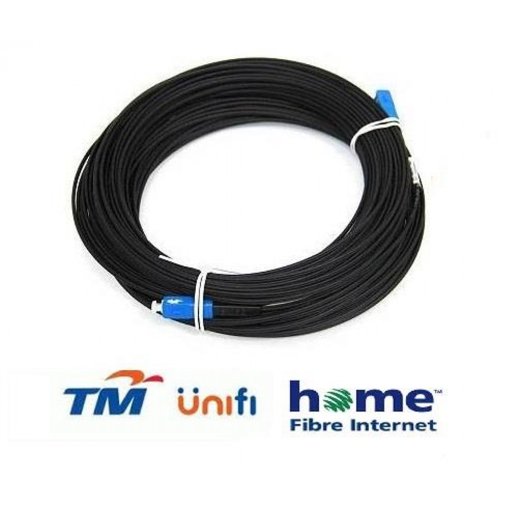 Unifi Maxis Modem Fiber Optic Cable Outdoor 40 Meter Black (S489) Unifi Maxis Modem Fiber Optic Cable Outdoor 40 Meter Black (S489)