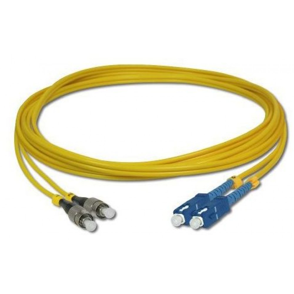 SC-FC SM Duplex 9/125 Fiber Optic Cable 5 meter (S465) SC-FC SM Duplex 9/125 Fiber Optic Cable 5 meter (S465)