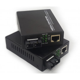 image of SM Duplex Fiber to Ethernet Gigabit Media Converter (FMC-SMD-G), S616