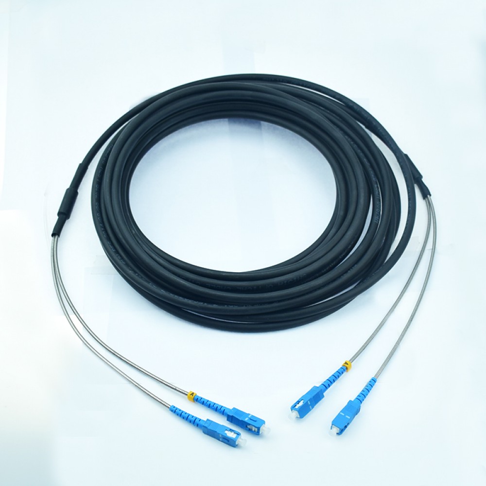 Fiber Optic 2 Core 7.0mm Outdoor 20 Meter Black (S530) Fiber Optic 2 Core 7.0mm Outdoor 20 Meter Black (S530)