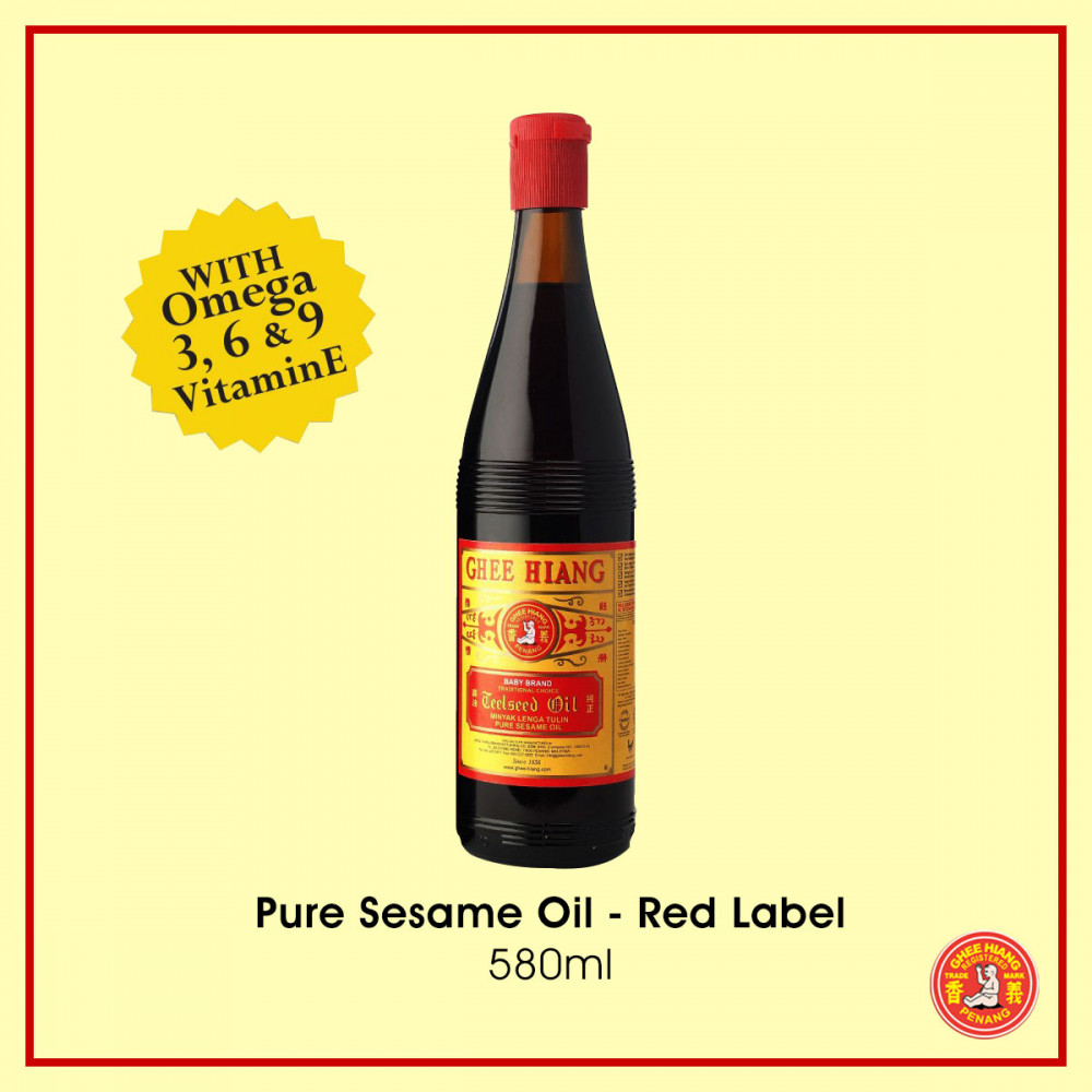 Pure Sesame Oil (Red Label) 580ml Pure Sesame Oil (Red Label) 580ml