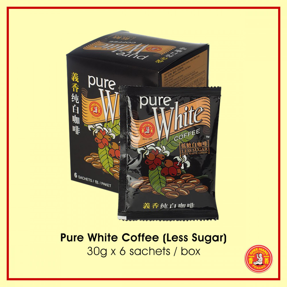 Pure White coffee (Less Sugar) 30 g x 6 sachets Pure White coffee (Less Sugar) 30 g x 6 sachets