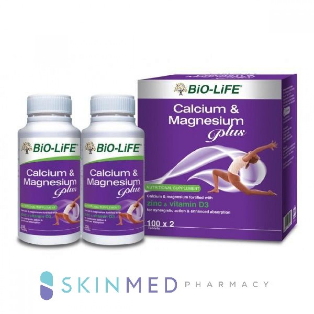 BIO-LIFE CALCIUM & MAGNESIUM PLUS 100S X 2