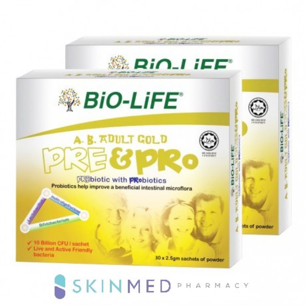 BIO-LIFE AB ADULT GOLD PRE & PRO 30S X 2