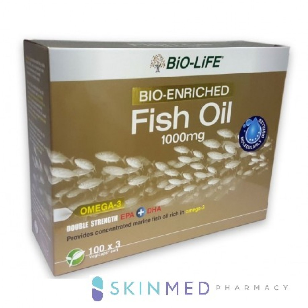 BIO-LIFE BIO ENRICHED FISH OIL 1000MG 100S X 3 BIO-LIFE BIO ENRICHED FISH OIL 1000MG 100S X 3
