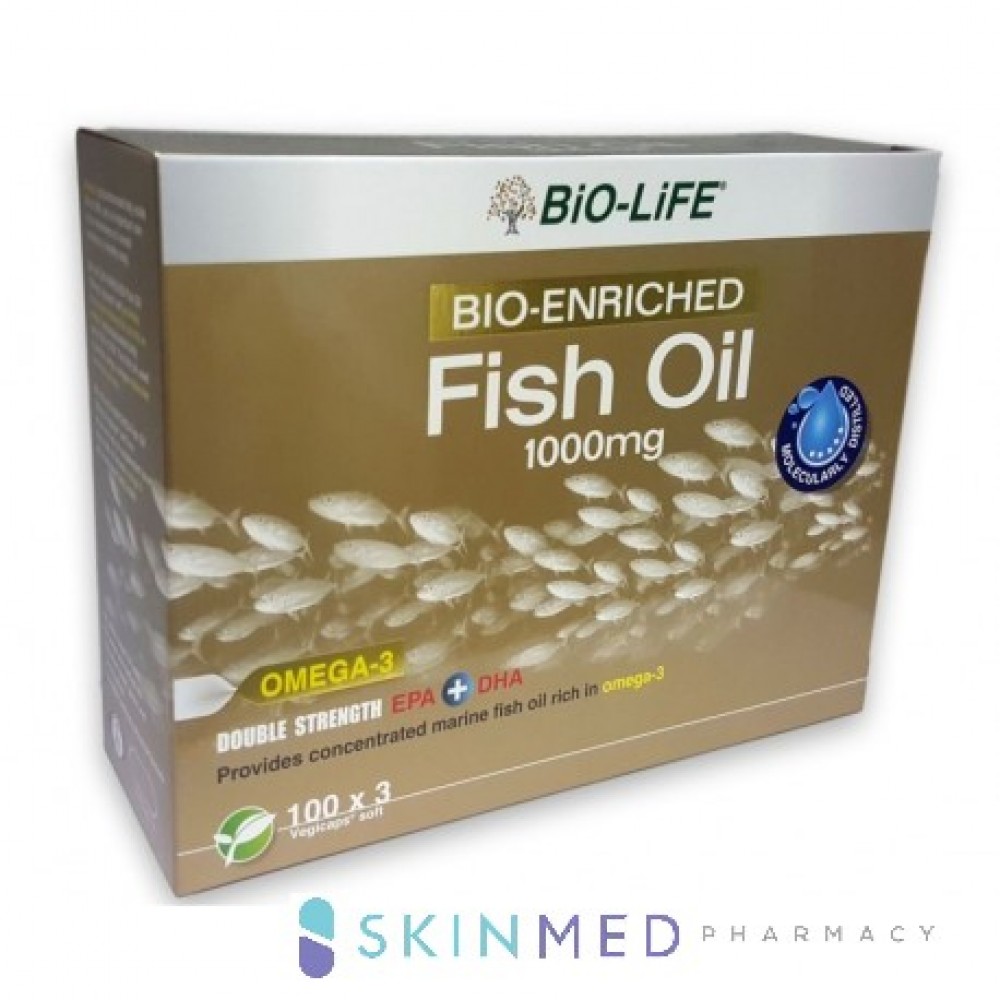 BIO-LIFE BIO ENRICHED FISH OIL 1000MG 100S X 3