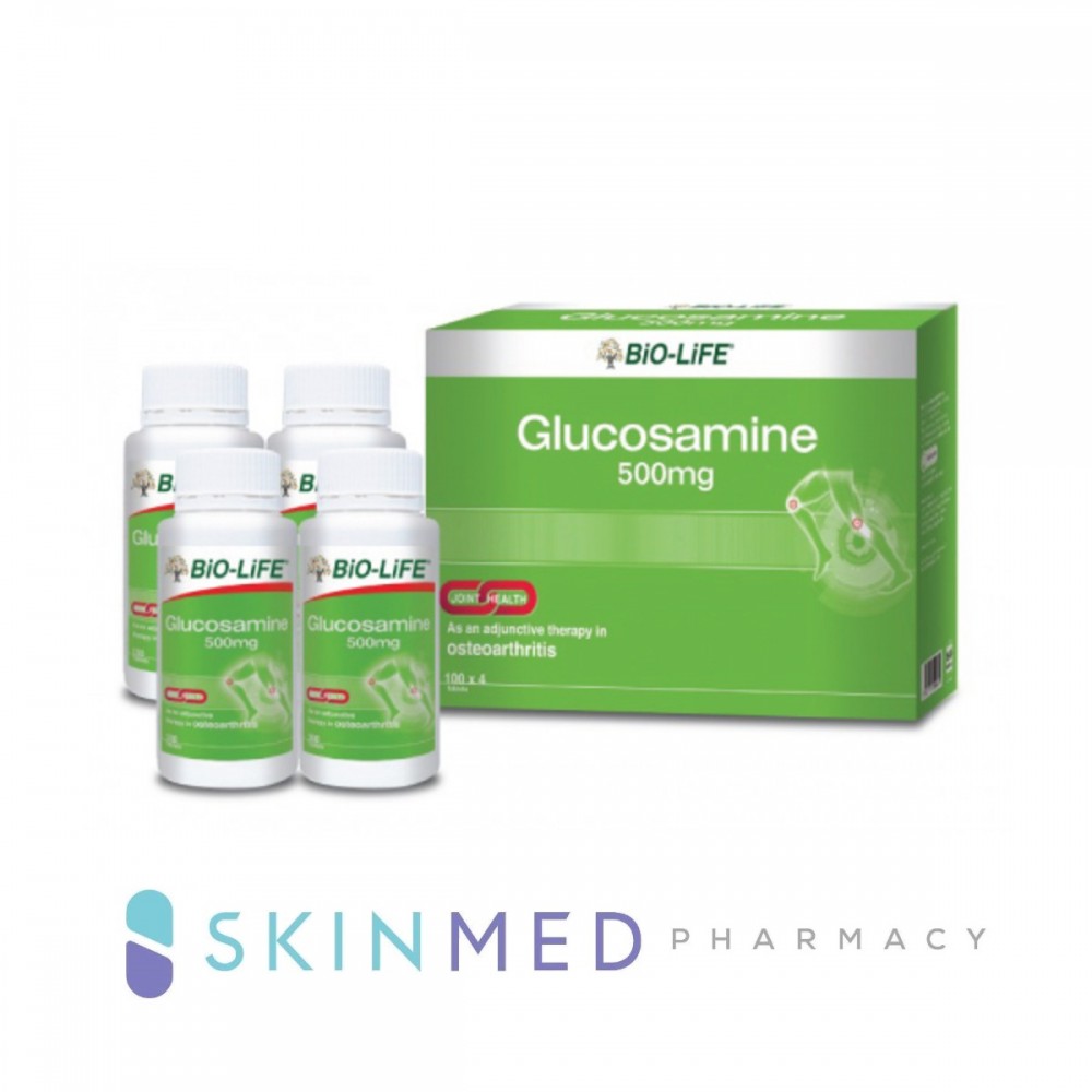 BIOLIFE GLUCOSAMINE 500MG 100S X 4