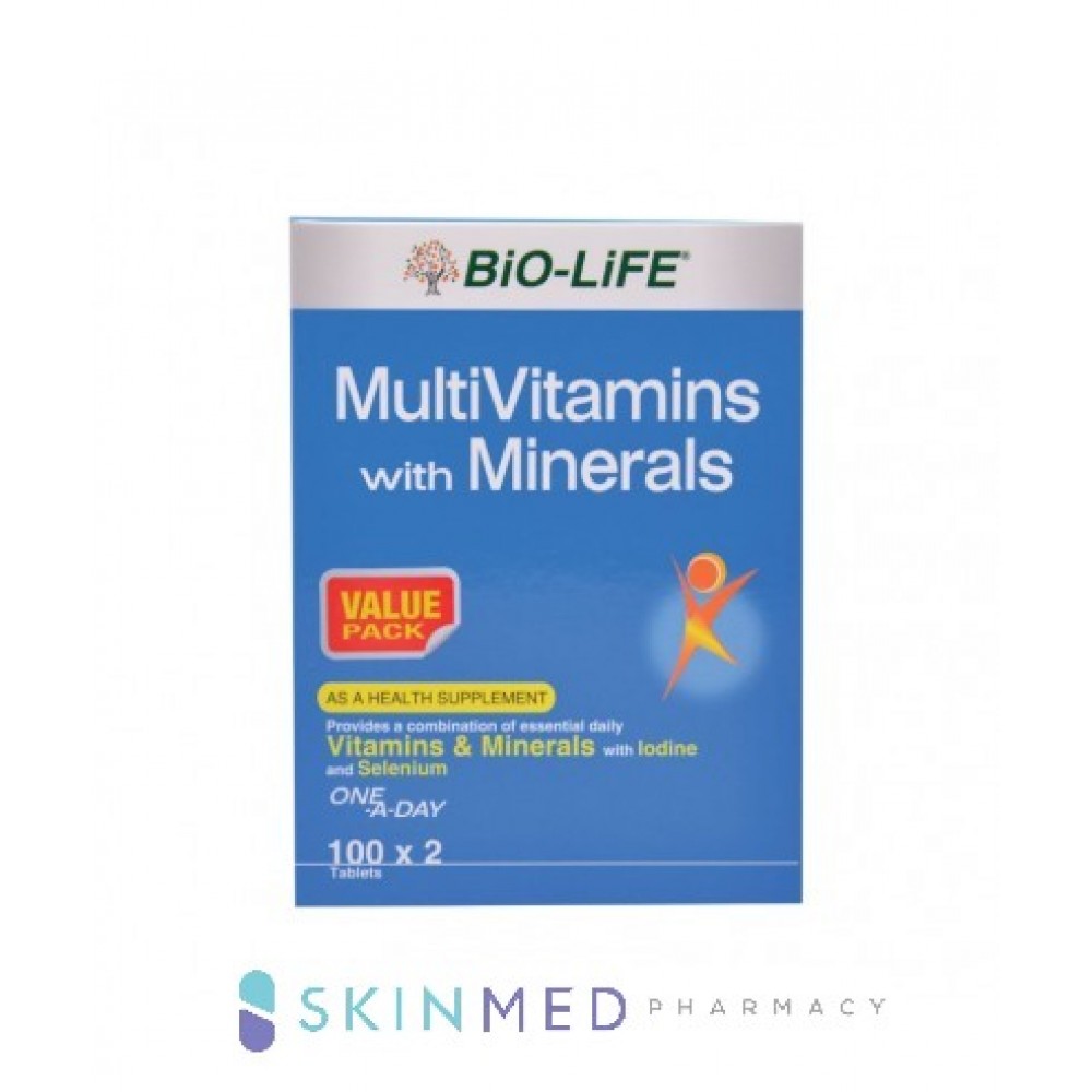 BIOLIFE MULTIVITAMINS WITH MINERALS 100S X 2