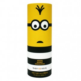 image of Korea Youus Minion Peanut Choco 8 Stick 144g with Coins Box