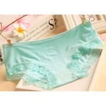 【READY STOCK】 5 PCS [FREE SIZE] Low Waist Cotton Fabric Lace Sexy Panties