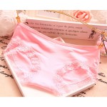 【READY STOCK】 5 PCS [FREE SIZE] Low Waist Cotton Fabric Lace Sexy Panties