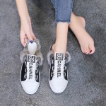 Ins wind flat letter head cover shoes