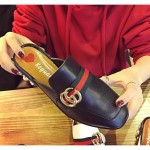 GG Vintage baotou half-slip slippers