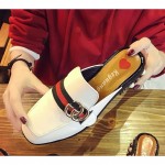 GG Vintage baotou half-slip slippers