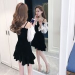 Sexy off-the-shoulder slim slimming dress