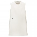 Straight sleeveless vest embroidered a-line dress