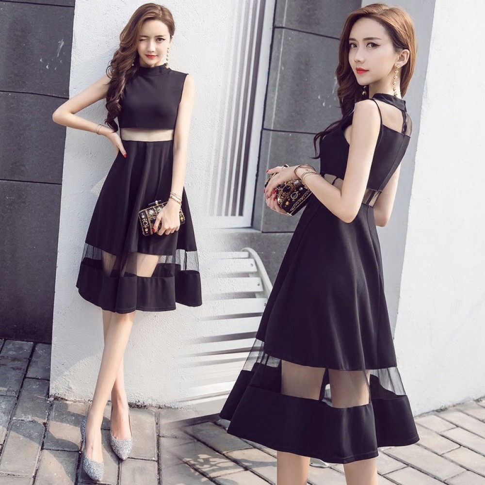 Sexy Scheming Dress Slim Sleeveless Mesh Dress Sexy Scheming Dress Slim Sleeveless Mesh Dress