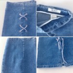 Skgirl port wind personality straps skirt skirt hip A word skirt denim skirt