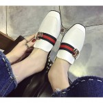 GG Vintage baotou half-slip slippers