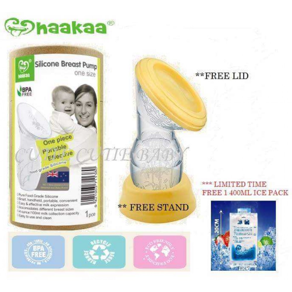 100% Original Haakaa Silicone Breastpump 
