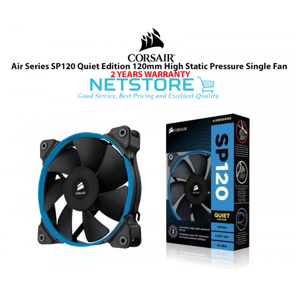 Corsair Air Series SP120 High Performance Edition 120mm High Static Pressure Single Fan (CO-9050007-WW)