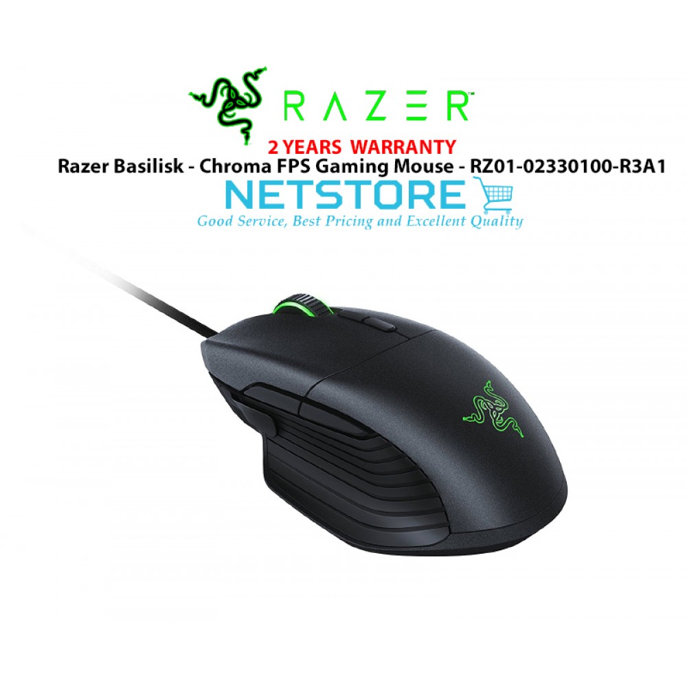 Razer Basilisk - Chroma FPS Gaming Mouse - RZ01-02330100-R3A1