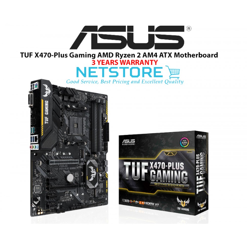 ASUS ROG TUF X470-Plus Gaming AMD Ryzen 2 AM4 ATX Motherboard