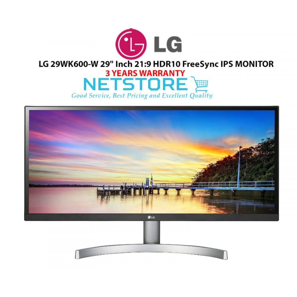 LG 29WK600-W 29' Inch 21:9 HDR10 FreeSync IPS MONITOR 29WK600 LG 29WK600-W 29' Inch 21:9 HDR10 FreeSync IPS MONITOR 29WK600