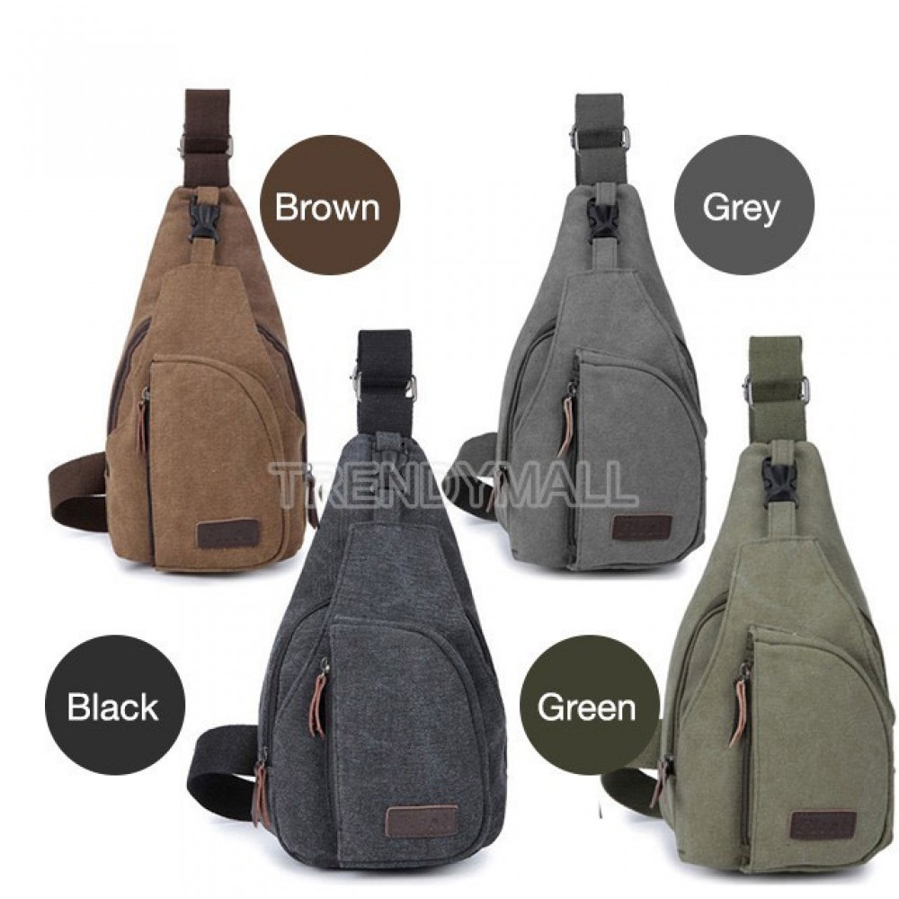 Men's Chest Canvas Sling Bag/Casual Bag Men's Chest Canvas Sling Bag/Casual Bag