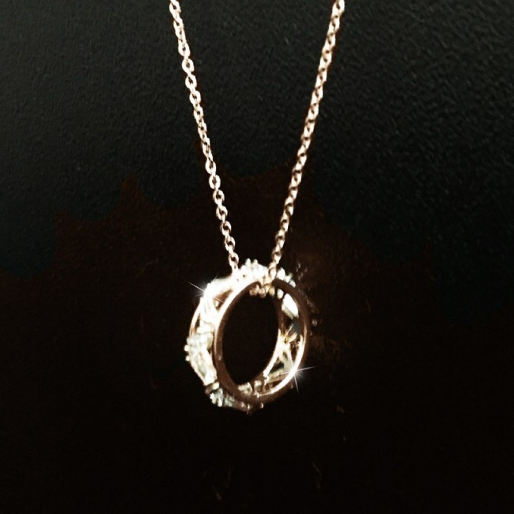 Korea Fashion Crystal Ring Necklaces Korea Fashion Crystal Ring Necklaces