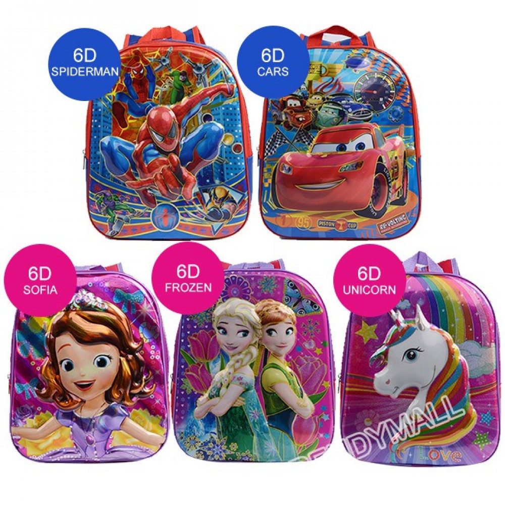 6D Cartoon Design Kids Backpack Unicorn 6D Cartoon Design Kids Backpack Unicorn